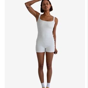 Rumored Heather Grey Romper Sz XS